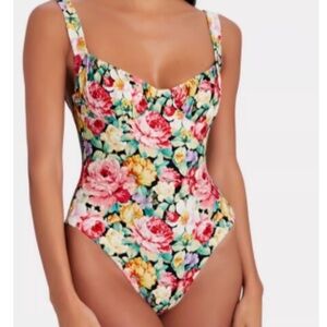 WeWoreWhat Floral One Piece Swimsuit - Multicolor